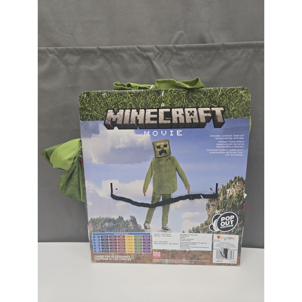 Minecraft Creeper Halloween Costume Boys Size M (8) - Picture 2 of 3
